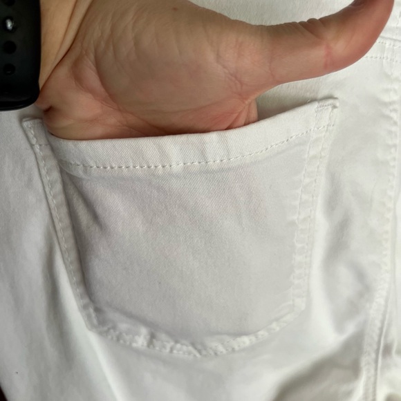 White Denim Capris (Sz 12) - Picture 7 of 8